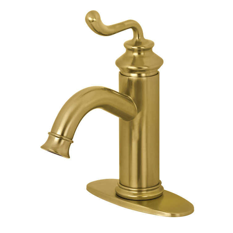 Royale Brushed Brass Single-Handle Bathroom Faucet