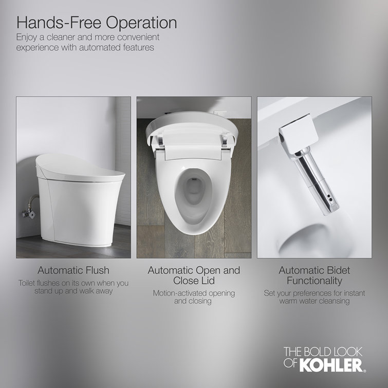 White Wall-Mounted Dual Flush High Efficiency Toilet
