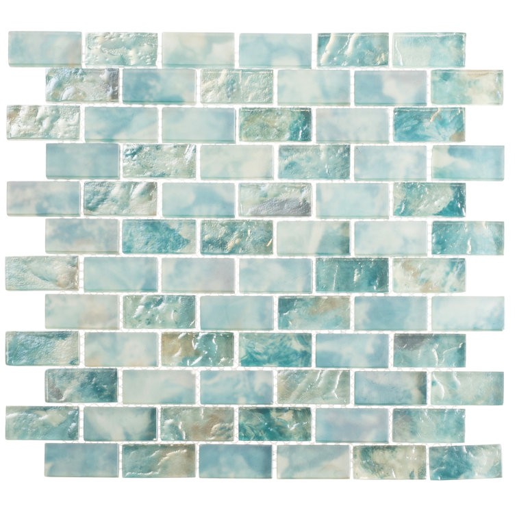 Celest Glass Brick Joint Mosaic Tile for Kitchen and Bathroom