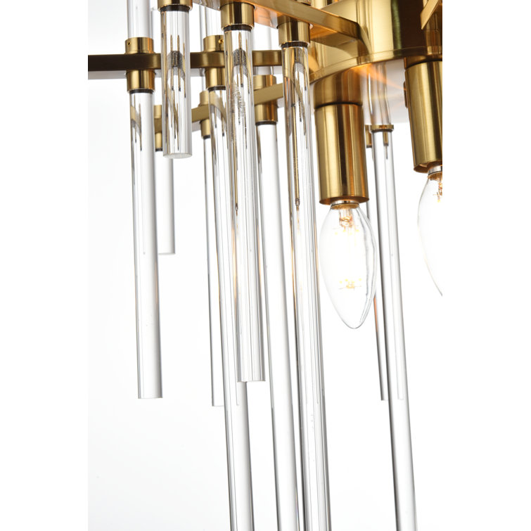 Sienna Gold 6-Light Crystal Pendant Chandelier