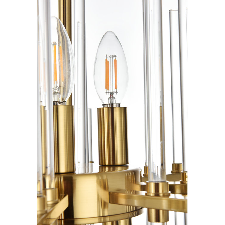 Sienna Gold 6-Light Crystal Pendant Chandelier