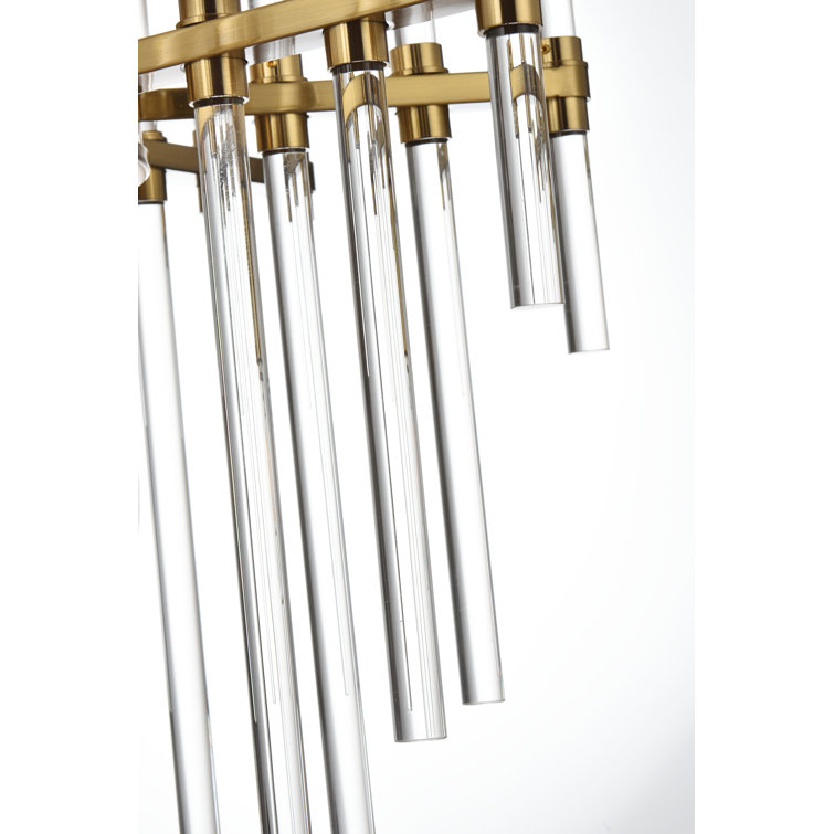Sienna Gold 6-Light Crystal Pendant Chandelier