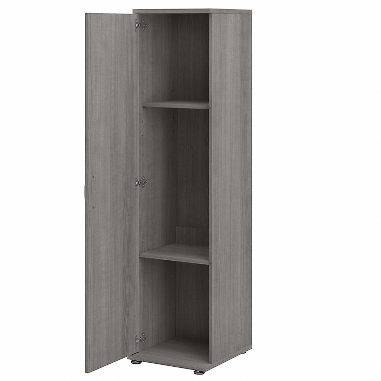 Platinum Gray Freestanding Office Storage Cabinet with Adjustable Shelving