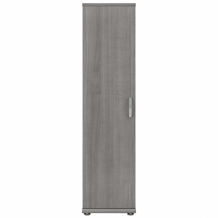 Platinum Gray Freestanding Office Storage Cabinet with Adjustable Shelving