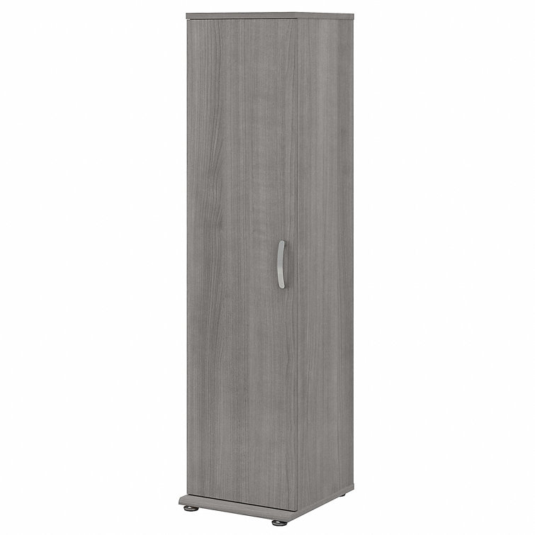 Platinum Gray Freestanding Office Storage Cabinet with Adjustable Shelving