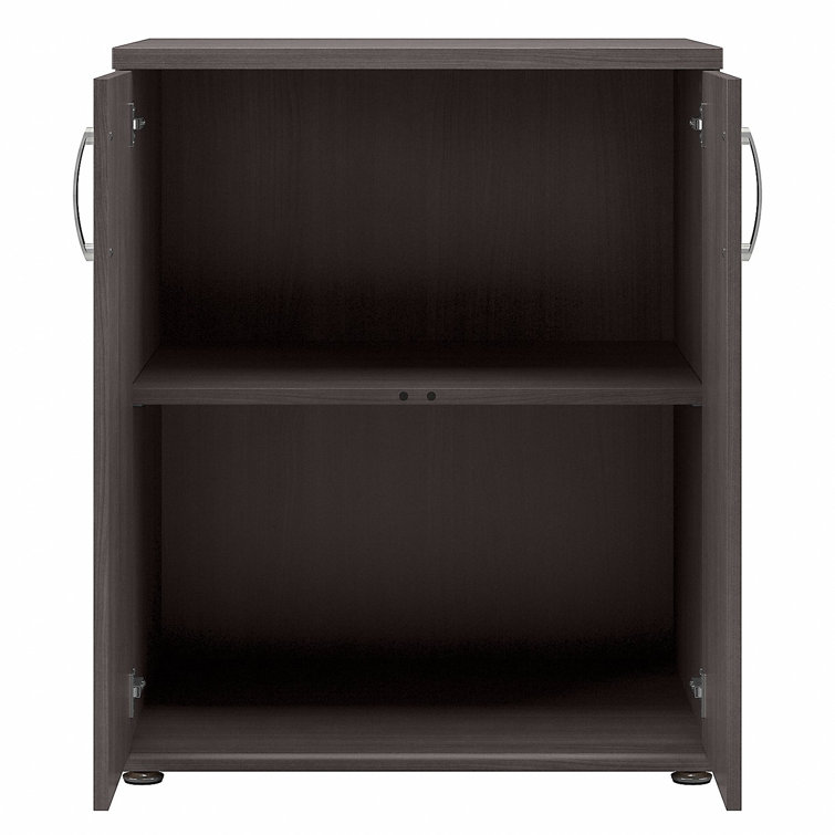 Storm Gray Freestanding Laundry Cabinet with Adjustable Shelving