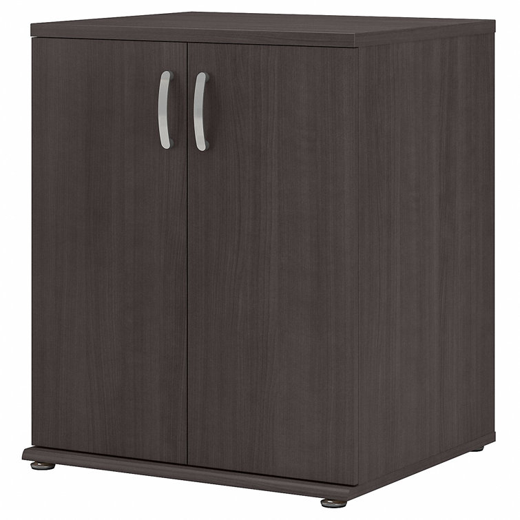 Storm Gray Freestanding Laundry Cabinet with Adjustable Shelving
