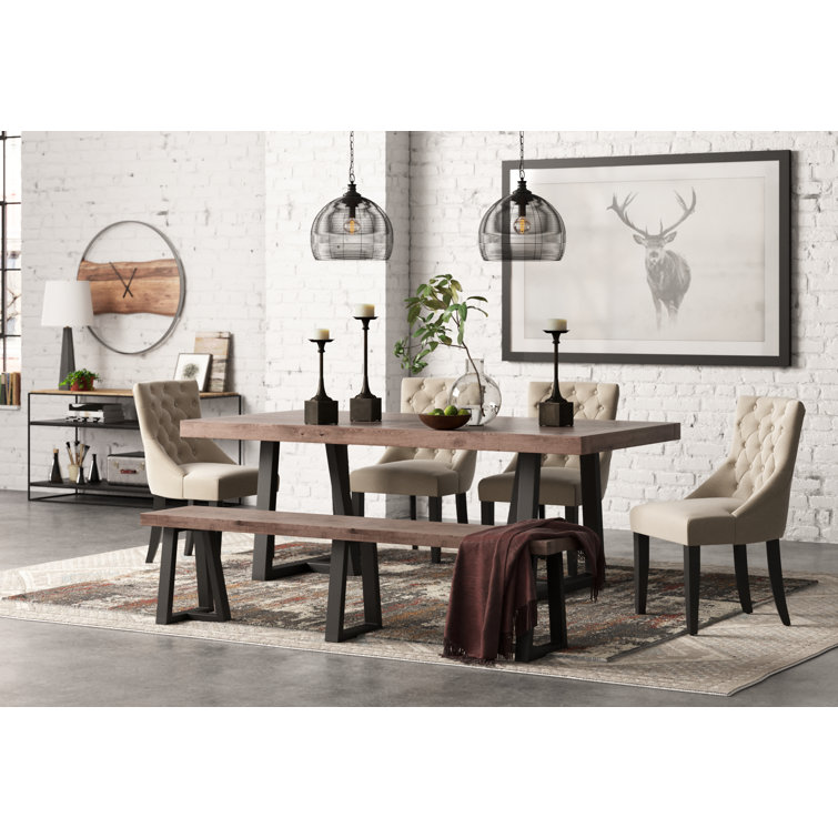 Nordic Black 55'' Rustic Boat Wood & Iron Console Table with Storage