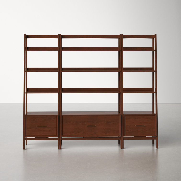 Landon Mid-Century Mahogany 50'' 3pc Etagere Set