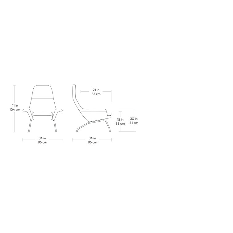 Copenhagen Iron Tallinn Chair with Sustainably Sourced Wood