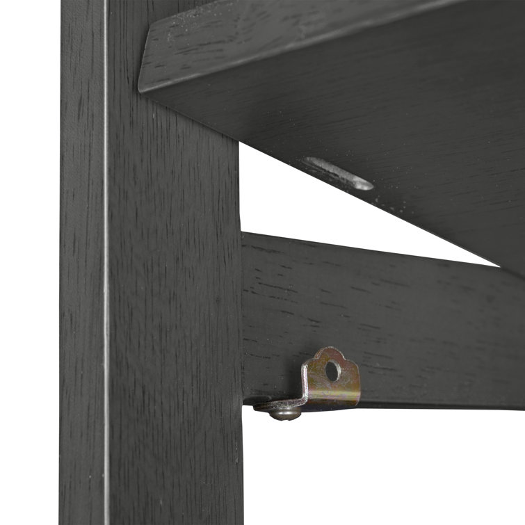 Flip Flop 67" Grey Hand-Rubbed Hardwood Folding Bookcase