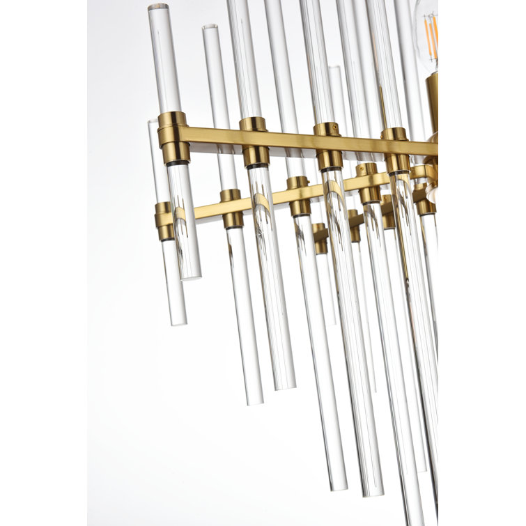Sienna Gold 6-Light Crystal Pendant Chandelier