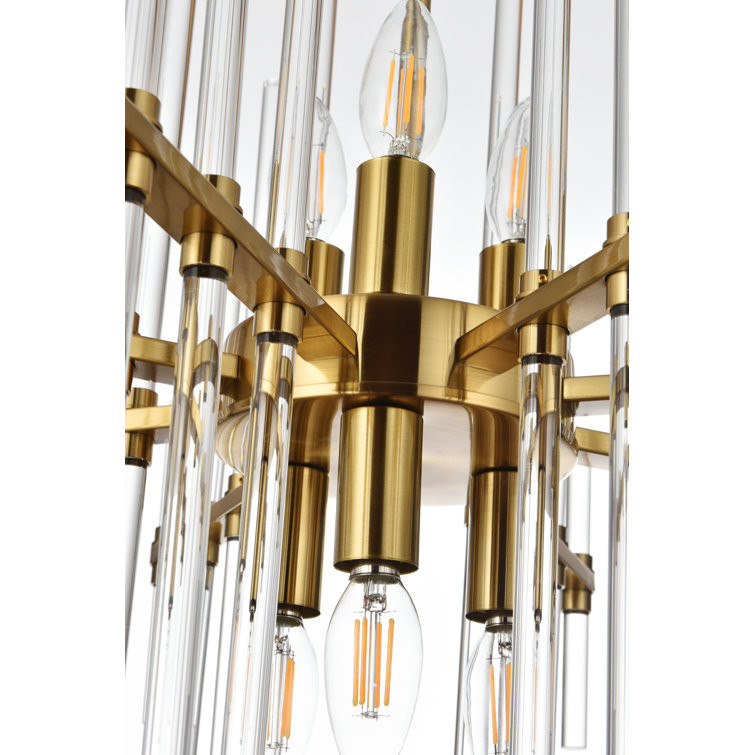 Sienna Gold 6-Light Crystal Pendant Chandelier