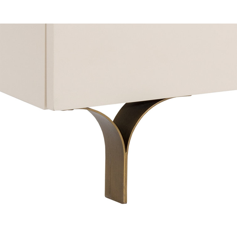 Celine Transitional 3-Drawer White Dresser
