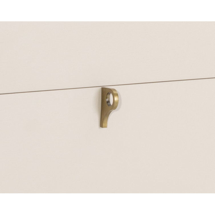 Celine Transitional 3-Drawer White Dresser
