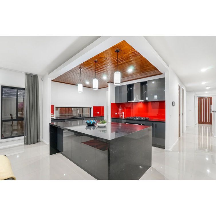 Red Glossy Glass 12x12 Square Mosaic Tile