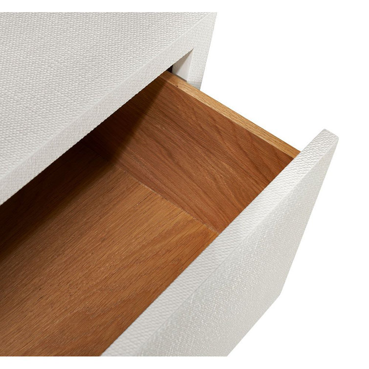 Taylor Double 6-Drawer White Champagne Sideboard