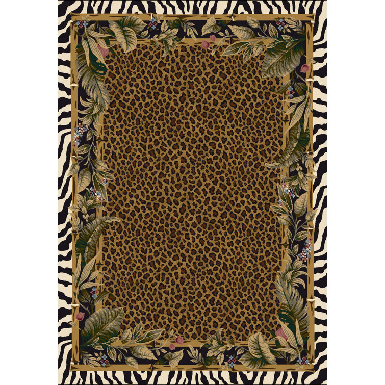 Jungle Safari Skins Animal Print Synthetic Area Rug