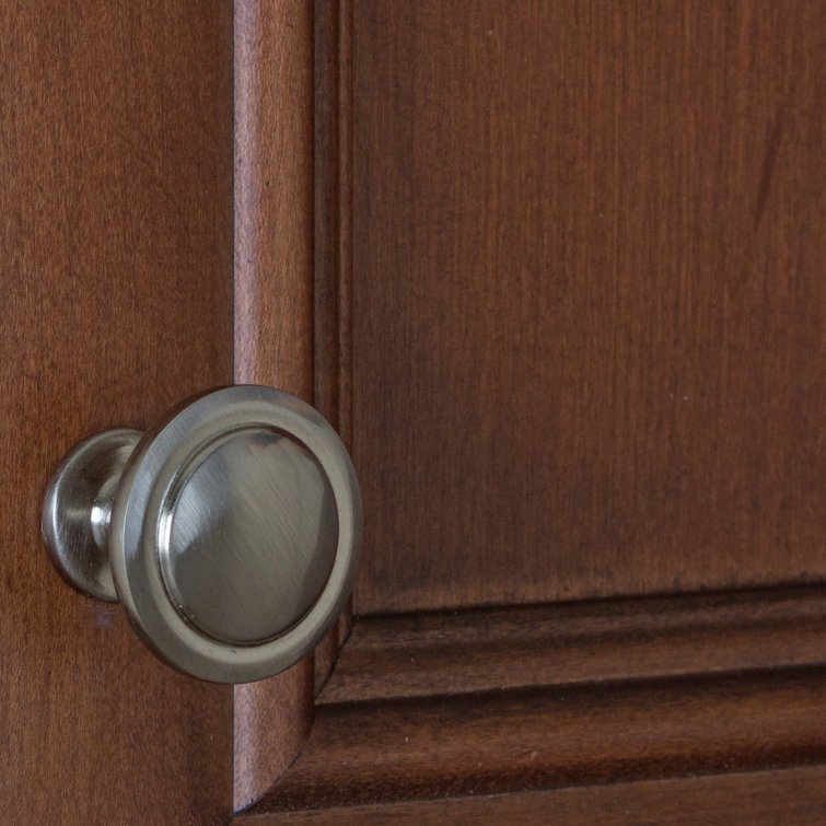 1-1/4" Satin Nickel Round Mushroom Cabinet Knob
