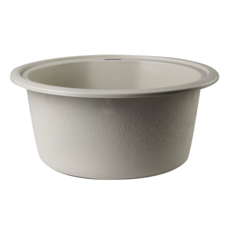 17'' Biscuit Round Granite Composite Kitchen Sink