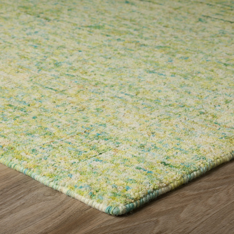 Kiwi Sundrop Hand-tufted Wool Rectangular Rug 5' x 7'