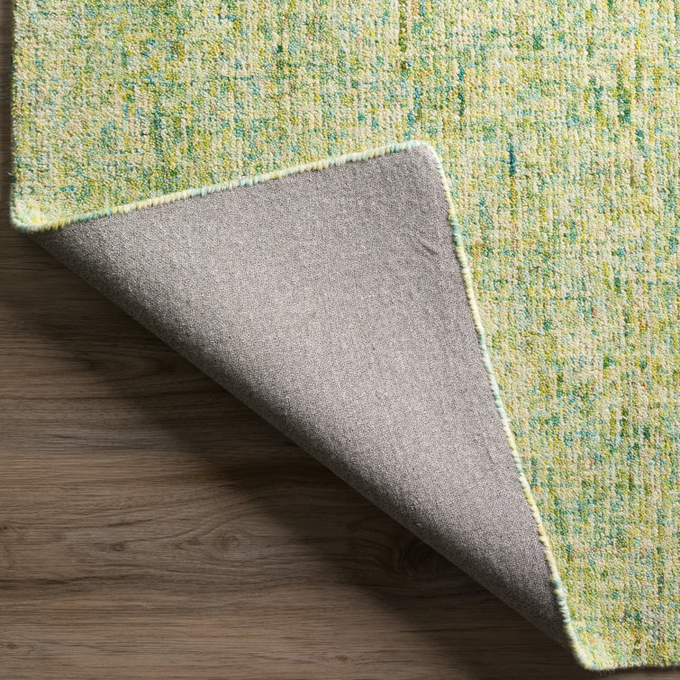 Kiwi Sundrop Hand-tufted Wool Rectangular Rug 5' x 7'