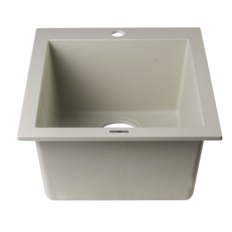 Biscuit Granite Composite Single Bowl Kitchen Sink