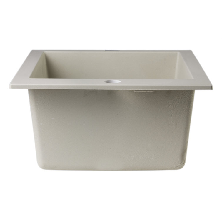Biscuit Granite Composite Single Bowl Kitchen Sink