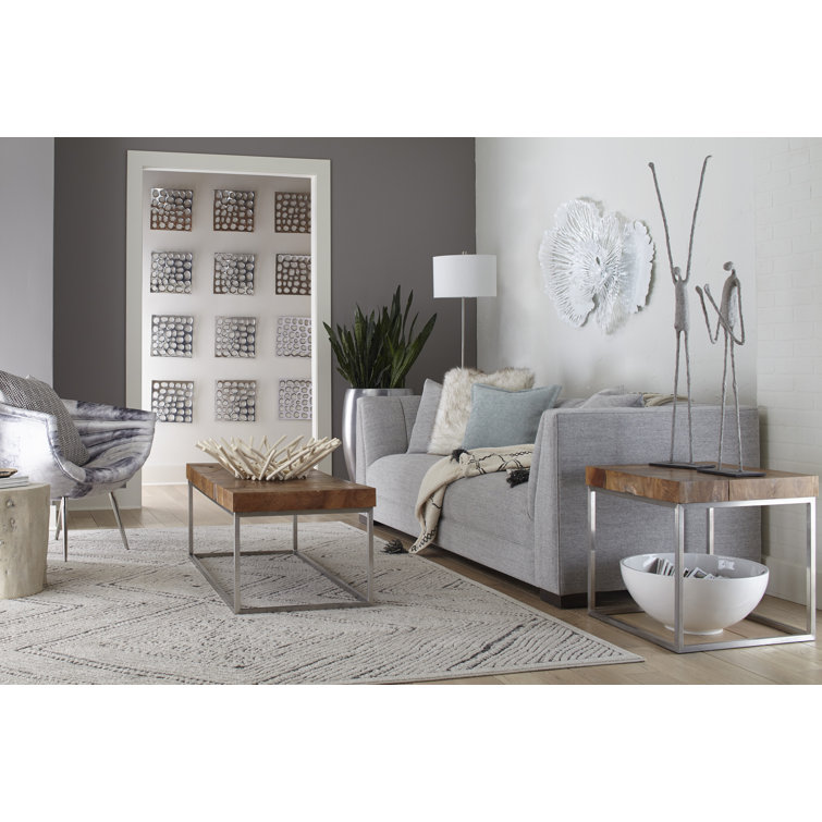 Silver Contemporary Polka Dot Metal Wall Tile