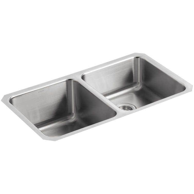 31.5'' Stainless Steel Double Bowl Drop-In Kitchen Sink