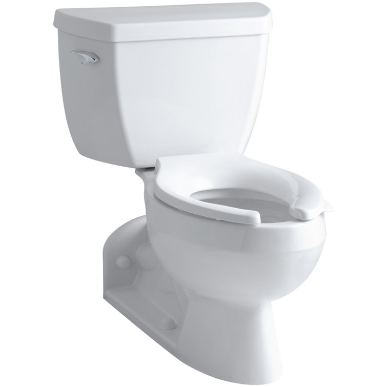 White High Efficiency Elongated Two-Piece Toilet