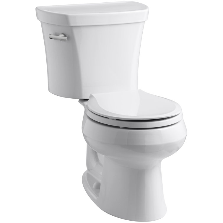 White High Efficiency Round Two-Piece Toilet