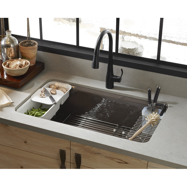 Stainless Steel Utility Rack with Removable Soaking Cup