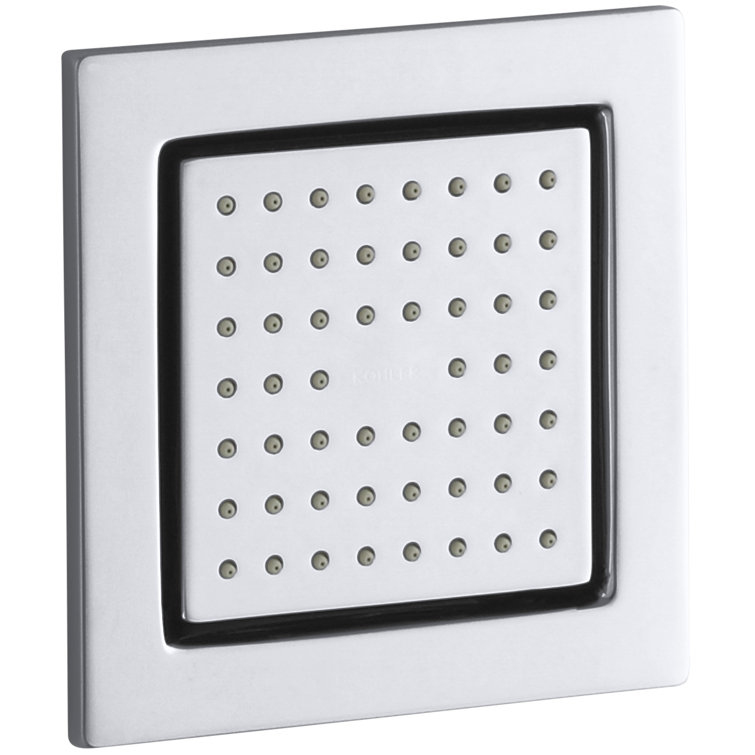 Polished Chrome Square Adjustable Body Spray