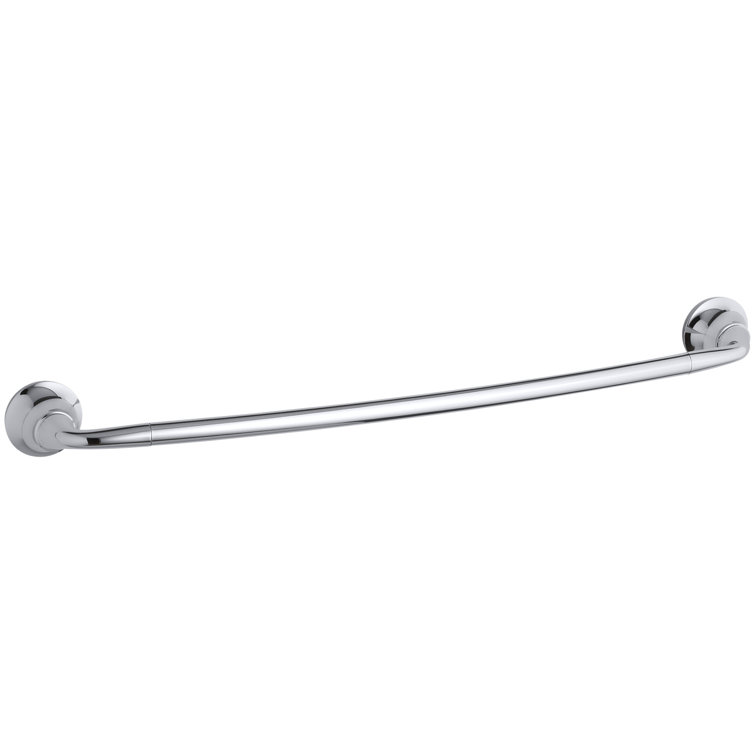Polished Chrome 24-Inch Wall Mounted Towel Bar
