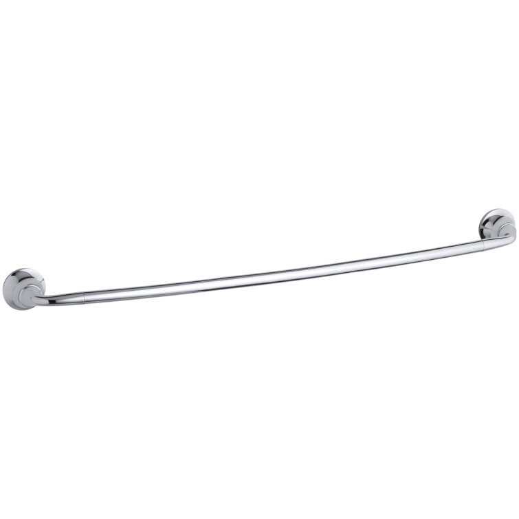 Polished Chrome 24-Inch Wall Mounted Towel Bar