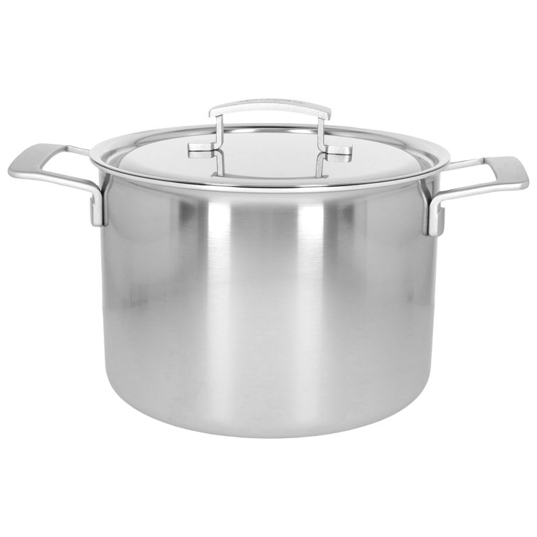 Demeyere 8-Quart Stainless Steel Stock Pot with Lid