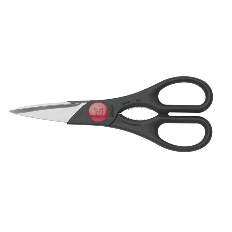 ZWILLING TWIN Kitchen Shears, Multi-Purpose, Heavy Duty, Stainless Steel Blades, Black