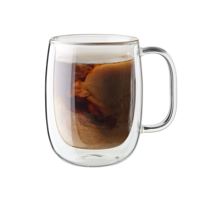 Clear Double-Wall Glass 8-Piece Mug Set