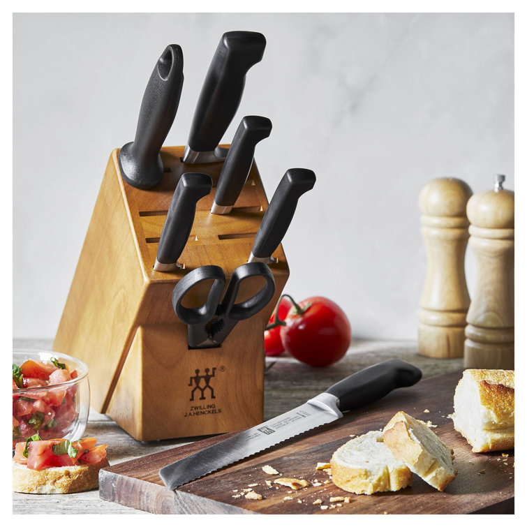 Zwilling J.A. Henckels 8-Piece Stainless Steel Knife Block Set