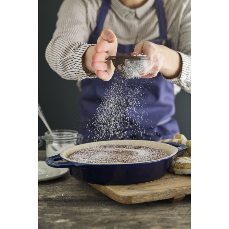 Cherry Red Ceramic 9-inch Pie Dish