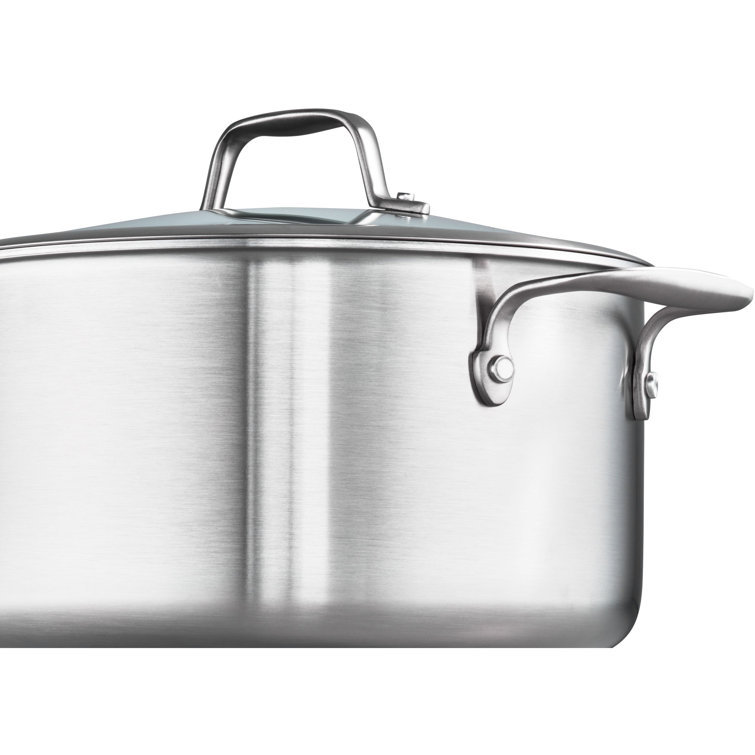 10-Piece Stainless Steel Ceramic Nonstick Cookware Set