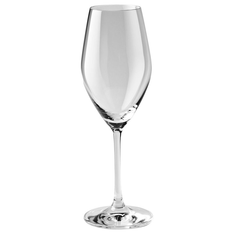 Elegant Clear Crystal Champagne Flute Set of 6