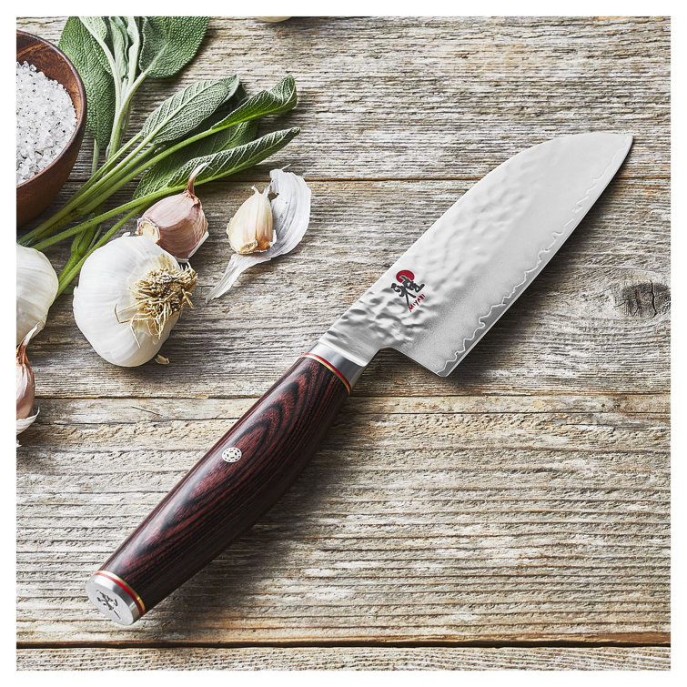 Miyabi Artisan 5.5-inch Stainless Steel Santoku Knife with Rosewood Handle