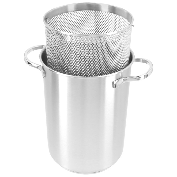 Demeyere 4.8-Quart Stainless Steel Asparagus and Pasta Cooker Set