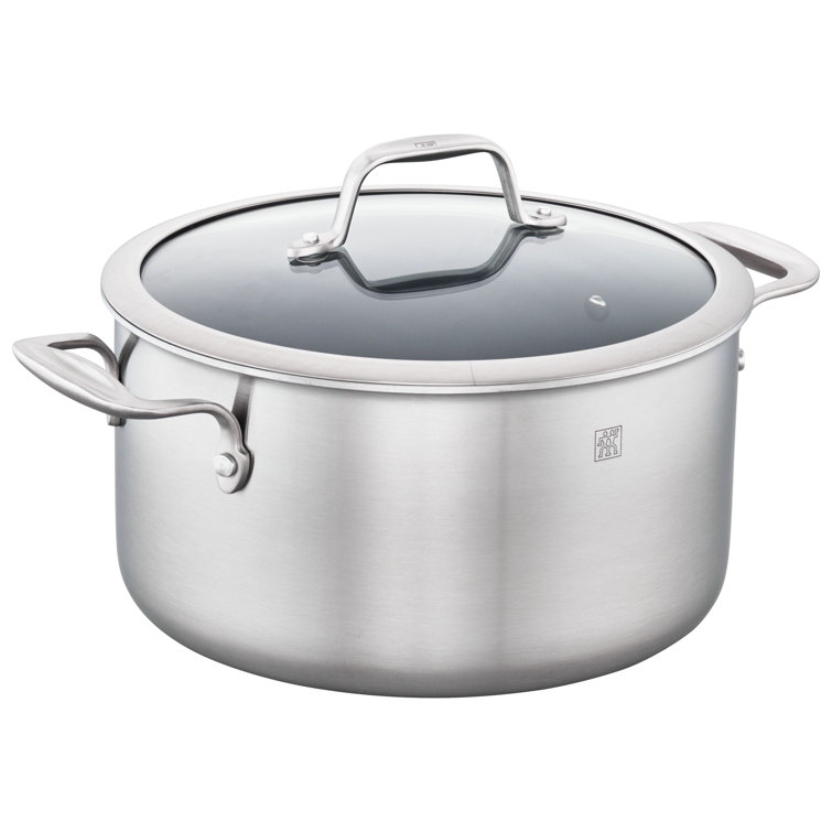 10-Piece Stainless Steel Ceramic Nonstick Cookware Set