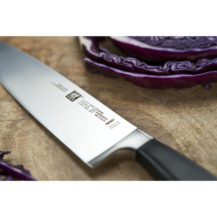Zwilling Four Star 2-Piece Stainless Steel Knife Set with Block