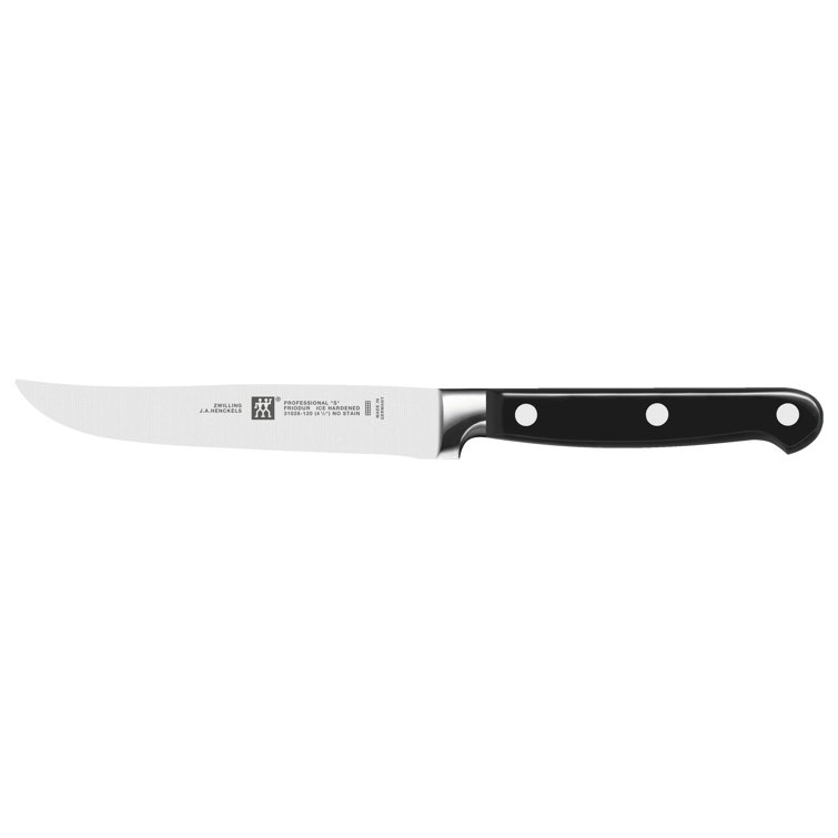 ZWILLING Professional S 18-Piece Knife Block Set, Chef Knife, Serrated Utility Knife, Steak Knife Set, Black