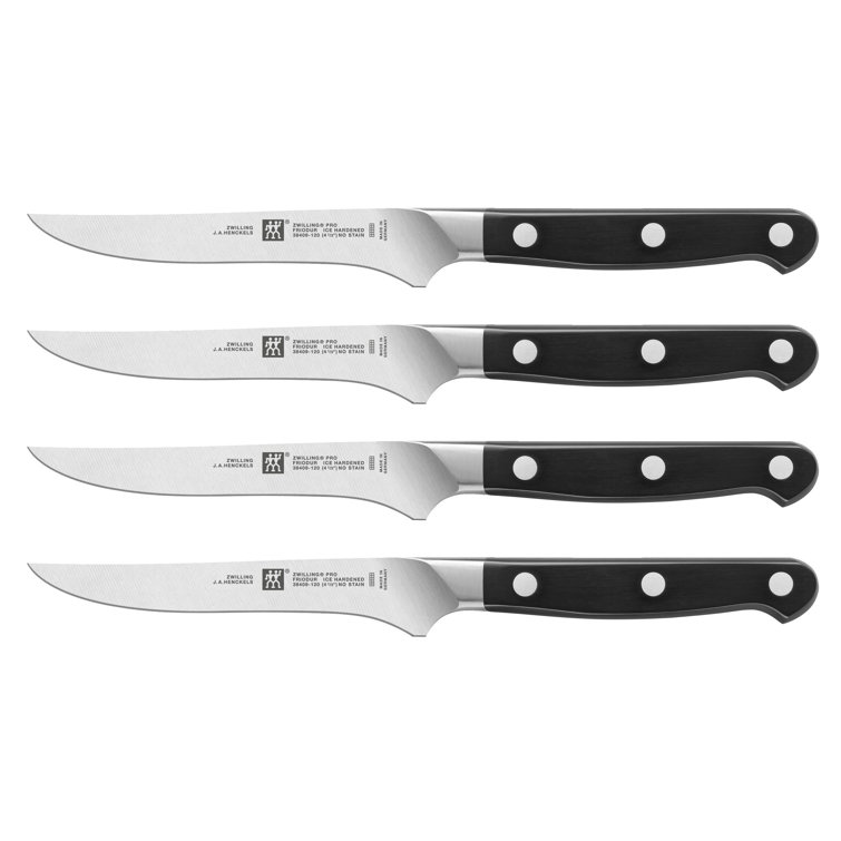Zwilling Pro 12-Piece Stainless Steel Knife Set with Hardwood Block