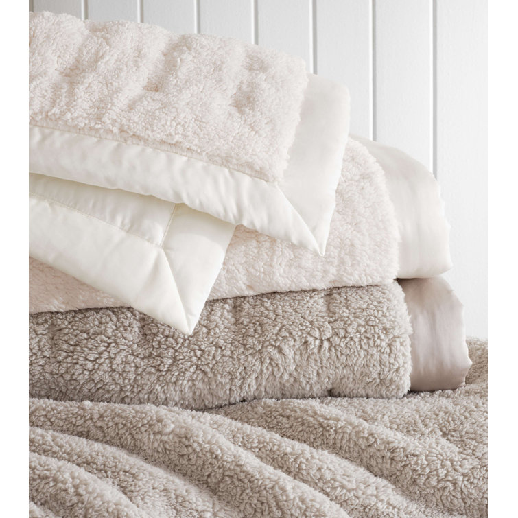 Ivory King-Size Reversible Marshmallow Comforter Set